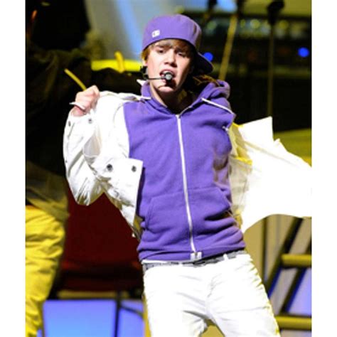 justin bieber purple sweater.